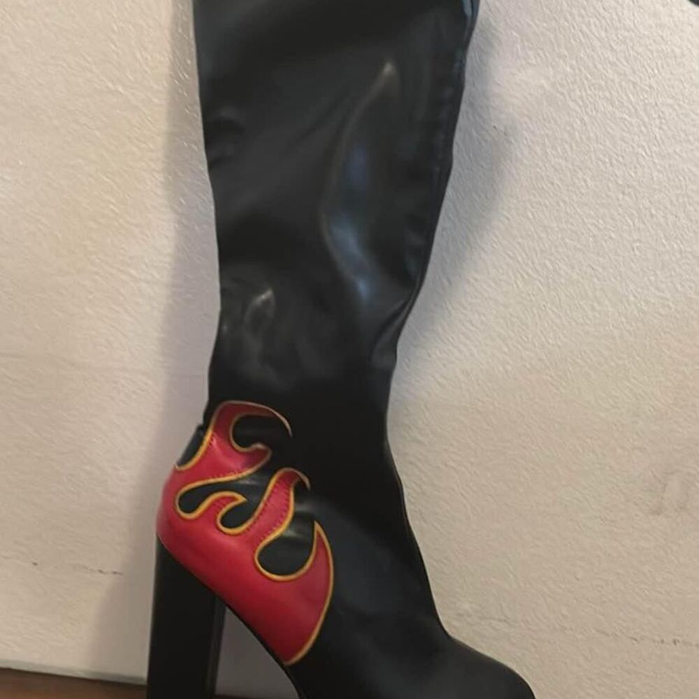 Platform Flame Boots